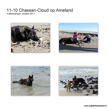 Chassan-Cloud is op vakantie op Ameland